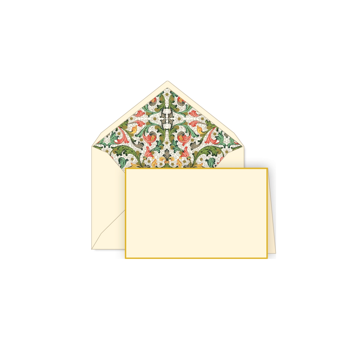 traditional red florentine, gold